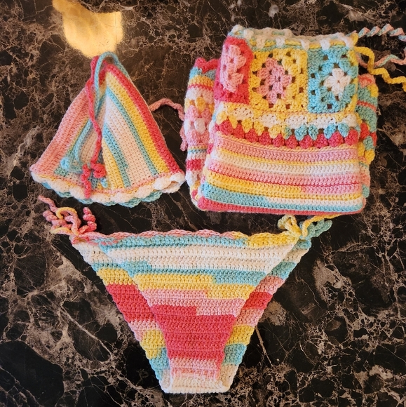 Crochet Bikini & Cover-up - Picture 2 of 4